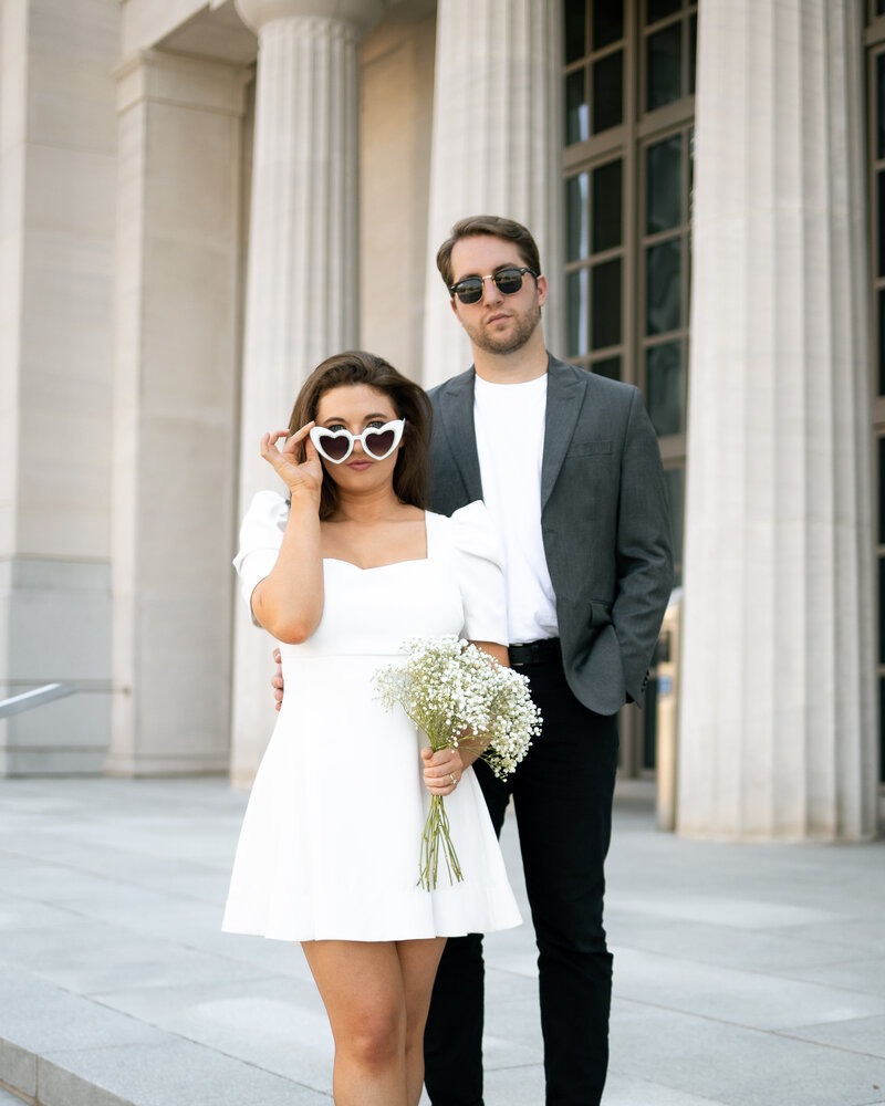 downtown mobile couples photography